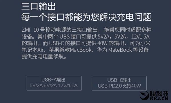 紫米新20000mAh移动电源开卖：45W可充笔记本